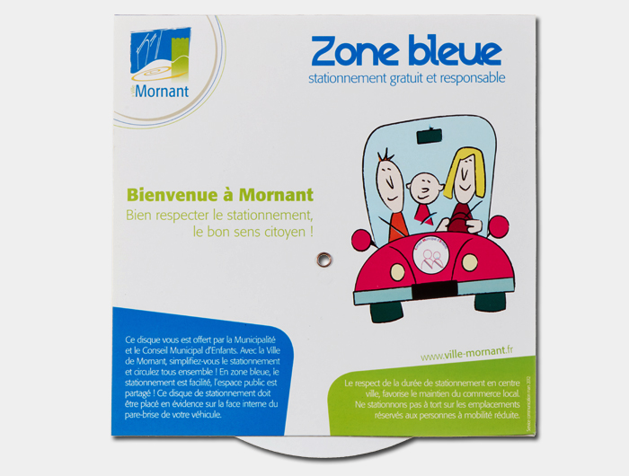 Asdirect - Disque de stationnement Zone Bleue : : Auto et